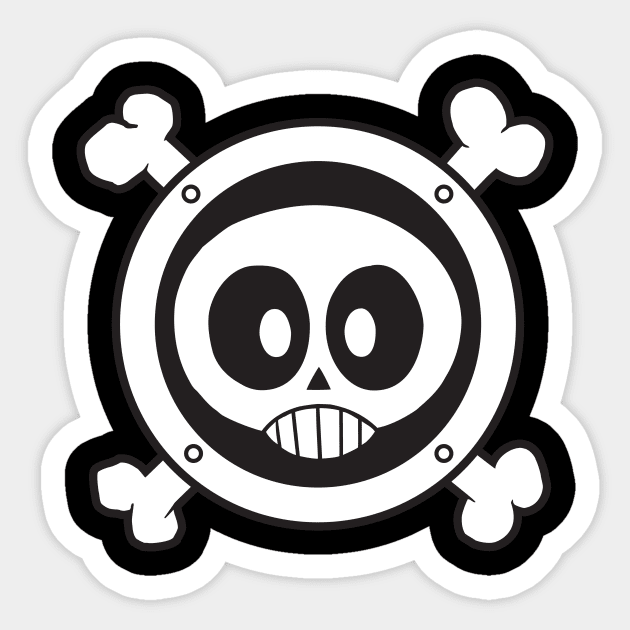 Crossbones Sticker by Jacob Chabot